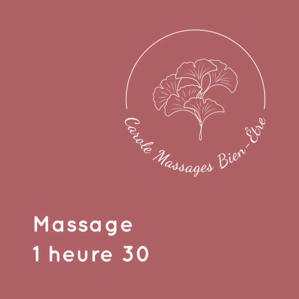 Carte cadeau Massage 1 heure 30