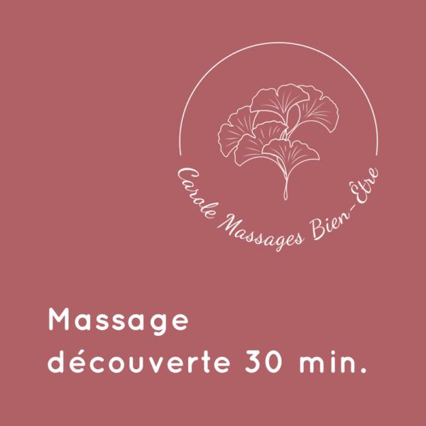 Carte cadeau Massage découverte 30 min